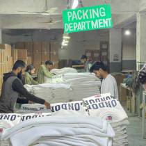 Garment Packing Department in Factory