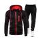 Black Polyester Tracksuit with Full Sleeves and Zipper Closure for Relaxed Casual Wear Manufacturers, Suppliers, Exporters, Importers in San Diego