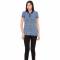 Blue Floral Polo Shirt with Polo Collar Cotton Regular Fit Short Sleeves Casual Style Manufacturers, Suppliers, Exporters, Importers in San Diego