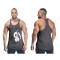 Breathable Polyester Sport Tank Top Mens Vest in Gray with Round Collar for Gym and Running Manufacturers, Suppliers, Exporters, Importers in San Diego