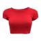 Casual Solid Crop Top T-Shirt Regular Fit Round Neck Short Sleeves Comfortable and Stylish Manufacturers, Suppliers, Exporters, Importers in San Diego