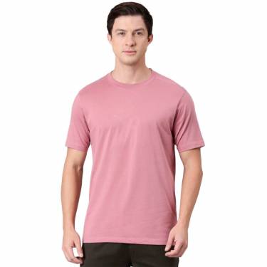 Classic Pink Round Neck T-Shirt for Men Half Sleeve and Breathable Cotton Fabric Manufacturers, Suppliers, Exporters, Importers in Portugal
