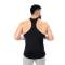 Comfortable Black Polyester Y Back Gym Vest for Workouts Sleeveless Scoop Neck Relaxed Fit Manufacturers, Suppliers, Exporters, Importers in San Diego