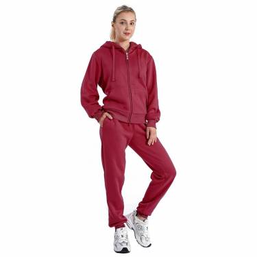 Comfortable Multi Color Fleece Lined Tracksuit for Women Solid Design Long Sleeves Casual Style Manufacturers, Suppliers, Exporters, Importers in San Diego