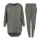 Cotton Blend Women Tracksuit Solid Multi Color Long Sleeves Casual Lounge Wear Manufacturers, Suppliers, Exporters, Importers in San Diego
