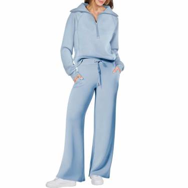Cotton Blend Women Tracksuit Solid Multi Color Long Sleeves Casual Lounge Wear Manufacturers, Suppliers, Exporters, Importers in San Diego