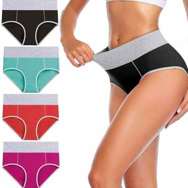 Cotton Fabric Multi Color High Waist Briefs with Printed Design Soft and Comfortable Manufacturers, Suppliers, Exporters, Importers in San Diego