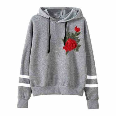 Embroidered Hoodie for Women Multi Color Hooded Casual Style Manufacturers, Suppliers, Exporters, Importers in San Diego