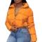 Fashionable Women Multi Color Cropped Puffer Jacket Studded Mock Collar Cotton Lining Long Sleeves Manufacturers, Suppliers, Exporters, Importers in Spain