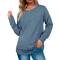 Fashionable Women Solid Crew Neck Sweatshirt Polyester Cotton Multi Color Casual Look Manufacturers, Suppliers, Exporters, Importers in Spain
