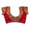 Fitted Multi Color Zari Work Blouse Cotton Half Sleeves Round Neck Hook and Eye Closure Perfect for Ceremonial Occasions Manufacturers, Suppliers, Exporters, Importers in San Diego