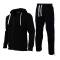 Full Sleeves Polyester Mens Tracksuit in Solid Black and Blue with Zipper Closure for Casual Wear Manufacturers, Suppliers, Exporters, Importers in San Diego