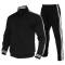 Full Sleeves Polyester Mens Tracksuit in Solid Black and Blue with Zipper Closure for Casual Wear Manufacturers, Suppliers, Exporters, Importers in San Diego