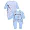 Infant Kids Romper Cotton Fabric Blue and White Long Sleeves Button Closure Manufacturers, Suppliers, Exporters, Importers in San Diego