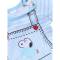 Infant Kids Romper Cotton Fabric Blue and White Long Sleeves Button Closure Manufacturers, Suppliers, Exporters, Importers in San Diego