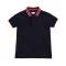 Kids Black Solid Polo Shirt Regular Fit with Half Sleeves and Button Closure Pure Cotton Manufacturers, Suppliers, Exporters, Importers in Spain
