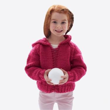 Kids Red Acrylic Hooded Neck Full Sleeve Sweater with Knitting Pattern Manufacturers, Suppliers, Exporters, Importers in San Diego
