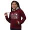 Kids Relaxed Fit Fleece Hooded Neck Long Sleeve Typography Print Cotton Sweatshirt in Maroon Manufacturers, Suppliers, Exporters, Importers in San Diego