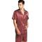 Luxurious Silk Loungewear Night Suit For Mens in Blue and Red with Button Closure Manufacturers, Suppliers, Exporters, Importers in Spain