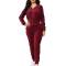 Multi Color Hooded Tracksuit for Women Cotton Blend Long Sleeves Perfect for Casual Wear Manufacturers, Suppliers, Exporters, Importers in San Diego