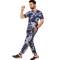 Premium Blue Nightwear For Mens with Relaxed Fit Pant and Drawstring Closure in Cotton Lycra Manufacturers, Suppliers, Exporters, Importers in Spain