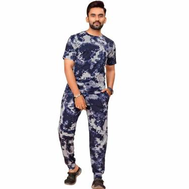 Premium Blue Nightwear For Mens with Relaxed Fit Pant and Drawstring Closure in Cotton Lycra Manufacturers, Suppliers, Exporters, Importers in Spain