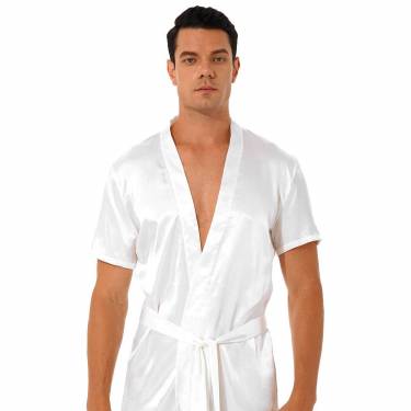 Premium Solid Color Nightwear Set with Silk Robe and Relaxed Fit for Comfortable Wear Manufacturers, Suppliers, Exporters, Importers in Glasgow