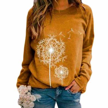 Printed Graphic Sweatshirt for Women Multi Color Long Sleeve Casual Style Manufacturers, Suppliers, Exporters, Importers in Spain