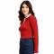 Red Embroidered Polo Shirt with Shirt Collar Long Sleeves Ribbed Knit Casual Wear Manufacturers, Suppliers, Exporters, Importers in San Diego