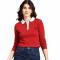 Red Embroidered Polo Shirt with Shirt Collar Long Sleeves Ribbed Knit Casual Wear Manufacturers, Suppliers, Exporters, Importers in San Diego