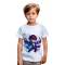 Regular Fit White Polyester Cotton Graphic Print T-Shirt for Kids with Crew Neck and Short Sleeves Manufacturers, Suppliers, Exporters, Importers in San Diego
