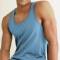 Solid Color Better Blue Sleeveless Ribbed Vest with Comfortable Spandex Material Manufacturers, Suppliers, Exporters, Importers in San Diego