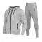 Solid Fleece Mens Tracksuit in Black and Gray with Full Sleeves and Comfortable Fit Manufacturers, Suppliers, Exporters, Importers in San Diego
