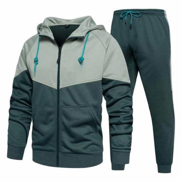 Solid Pattern Mens Tracksuit with Digital Print and Full Sleeves in Polyester Cotton Blend Manufacturers, Suppliers, Exporters, Importers in San Diego