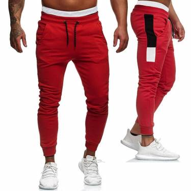Solid Pattern Polyester Cotton Slim Fit Joggers for Men with Regular Waist and Drawstring Closure Manufacturers, Suppliers, Exporters, Importers in San Diego
