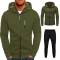 Stylish Black and Green Polyester Mens Tracksuit with Full Sleeves and Hooded Design Manufacturers, Suppliers, Exporters, Importers in San Diego
