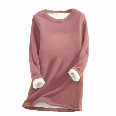 Stylish Multi Color Fleece Lined Sweatshirt for Women Pure Cotton Long Sleeve Round Neck Casual Wear Manufacturers, Suppliers, Exporters, Importers in Spain