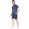 Stylish Navy Blue Printed Nightwear for mens with Regular Fit and V Neck Design in Lycra Cotton Manufacturers, Suppliers, Exporters, Importers in Spain