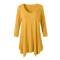 Stylish V Neck Tunic Top for Women Knitted Fit and Flare Design Three Quarter Sleeves Manufacturers, Suppliers, Exporters, Importers in San Diego