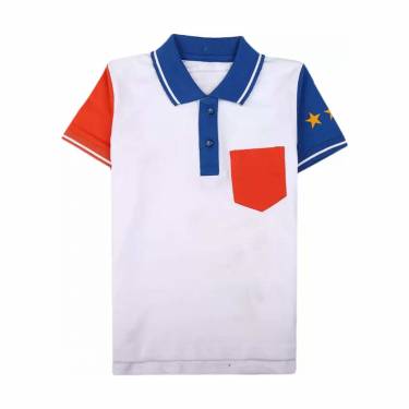 Stylish White Polo Neck Shirt for Kids in Pure Cotton with Short Sleeves Manufacturers, Suppliers, Exporters, Importers in Spain