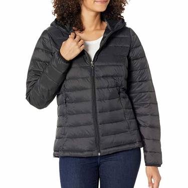 Stylish Women Black Hooded Puffer Jacket Faux Fur Trim for Casual Occasion Manufacturers, Suppliers, Exporters, Importers in Spain