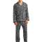 Trendy Black Full Sleeve Cotton Flannel Night Suit Set in Checkered Pattern for All Sizes Manufacturers, Suppliers, Exporters, Importers in Spain