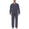 Trendy Black Full Sleeve Cotton Flannel Night Suit Set in Checkered Pattern for All Sizes Manufacturers, Suppliers, Exporters, Importers in Spain
