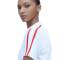 White Contrast Collar Polo Shirt with V Neck Cotton Regular Fit Short Sleeves Casual Wear Manufacturers, Suppliers, Exporters, Importers in San Diego