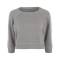 Women Grey Cropped Sweatshirt Soft Cotton Long Sleeve Casual Solid Design Manufacturers, Suppliers, Exporters, Importers in Spain