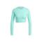 Women Long Sleeve Fitted Crop Top Knitted Solid Round Neck Casual Top for Everyday Wear Manufacturers, Suppliers, Exporters, Importers in San Diego